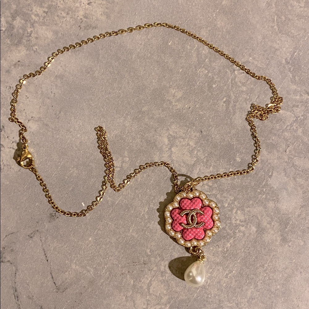 Gorgeous Upcycled Pink Fashion Necklace